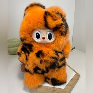 Custom Fluffy Bear Tiger Print Plush Pendant